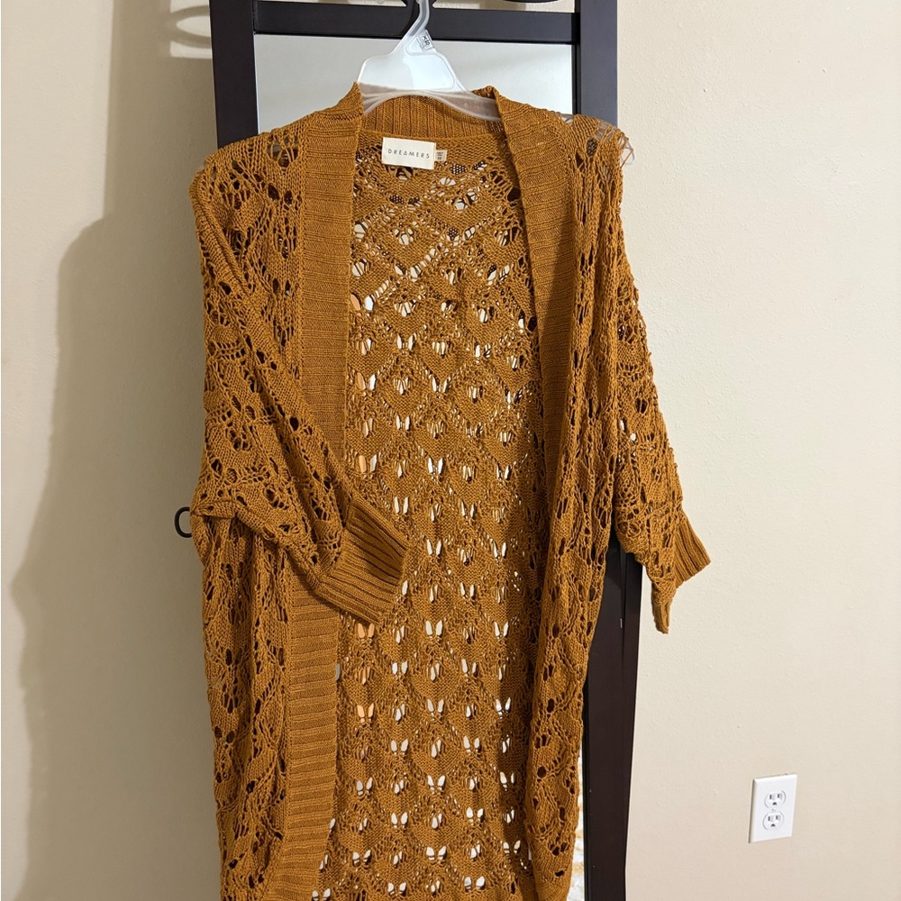 Free People Honeycomb Knit Cardigan